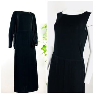 Chico’s 3 pieces skirt top jacket set sz 1 Black